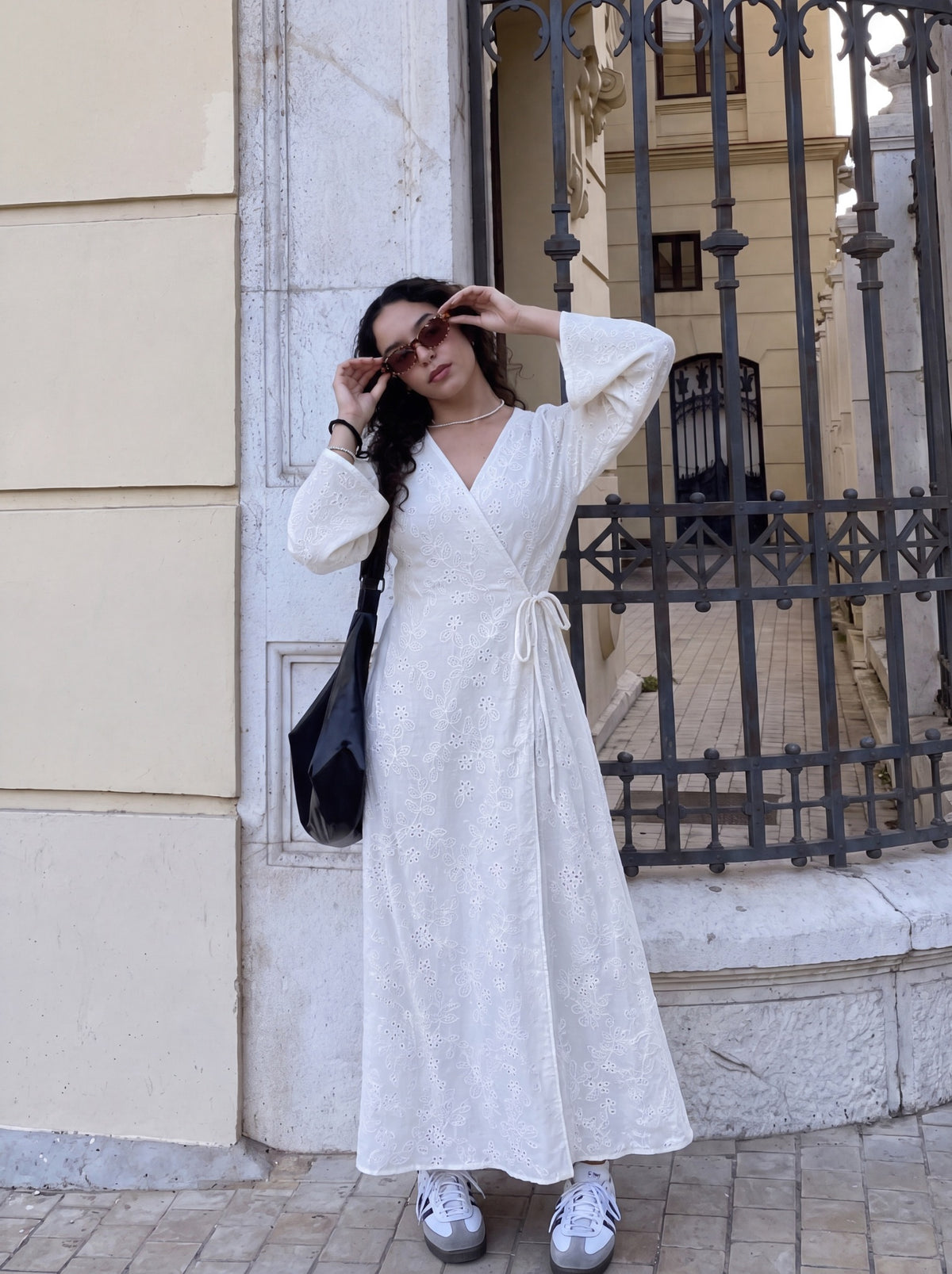 Ivory Wrap Dress