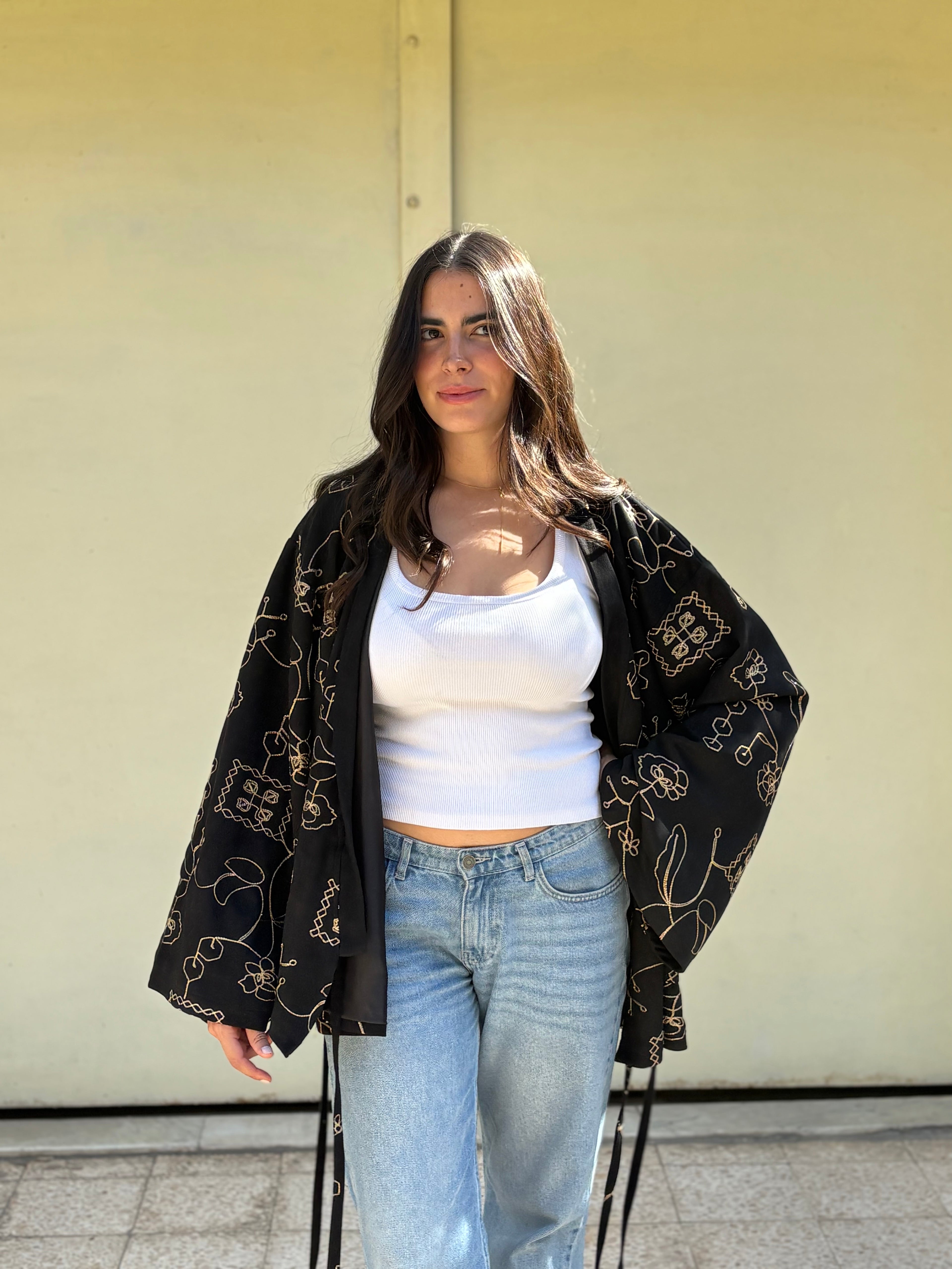 Midnight Suede Wrap Jacket