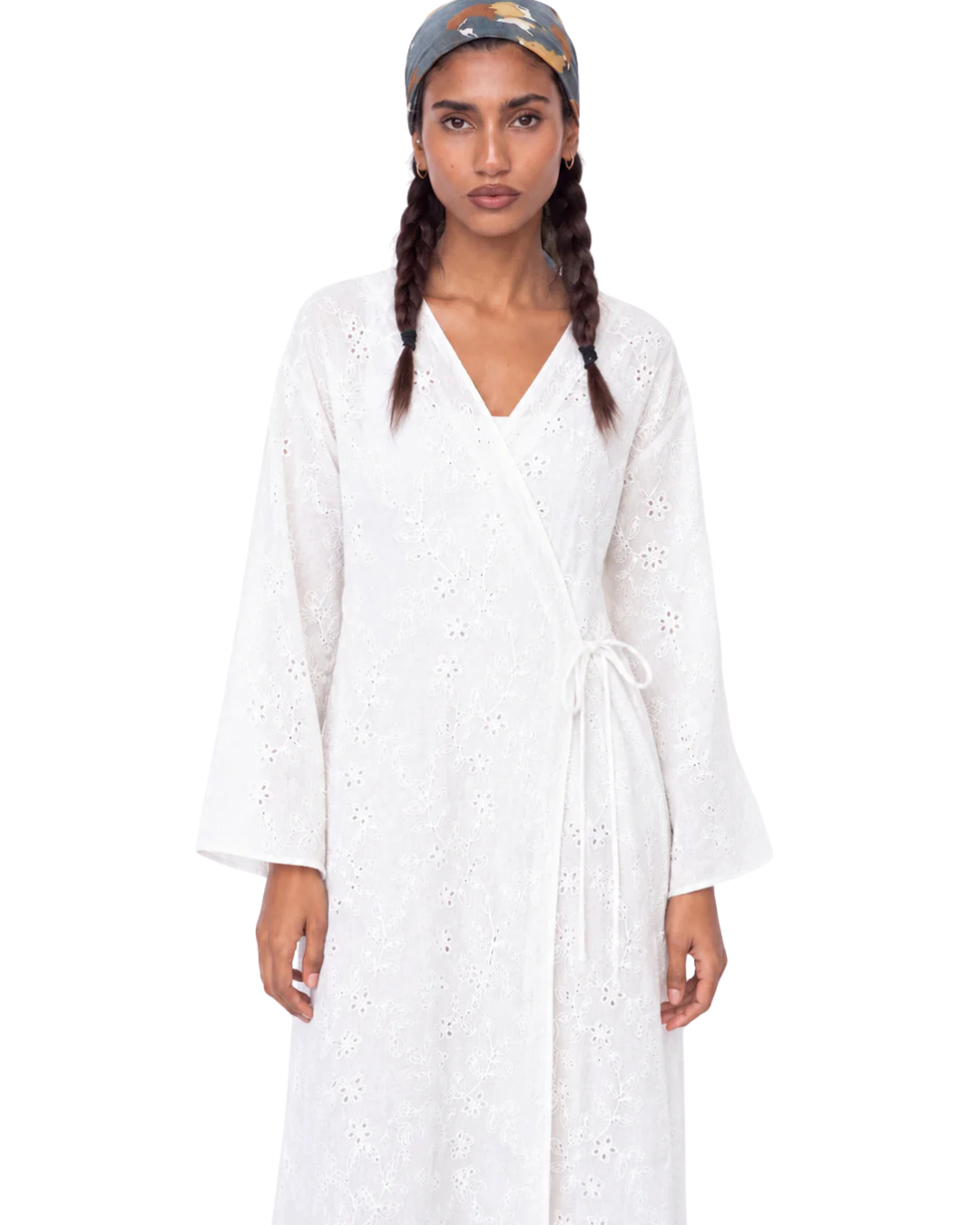 Ivory Wrap Dress