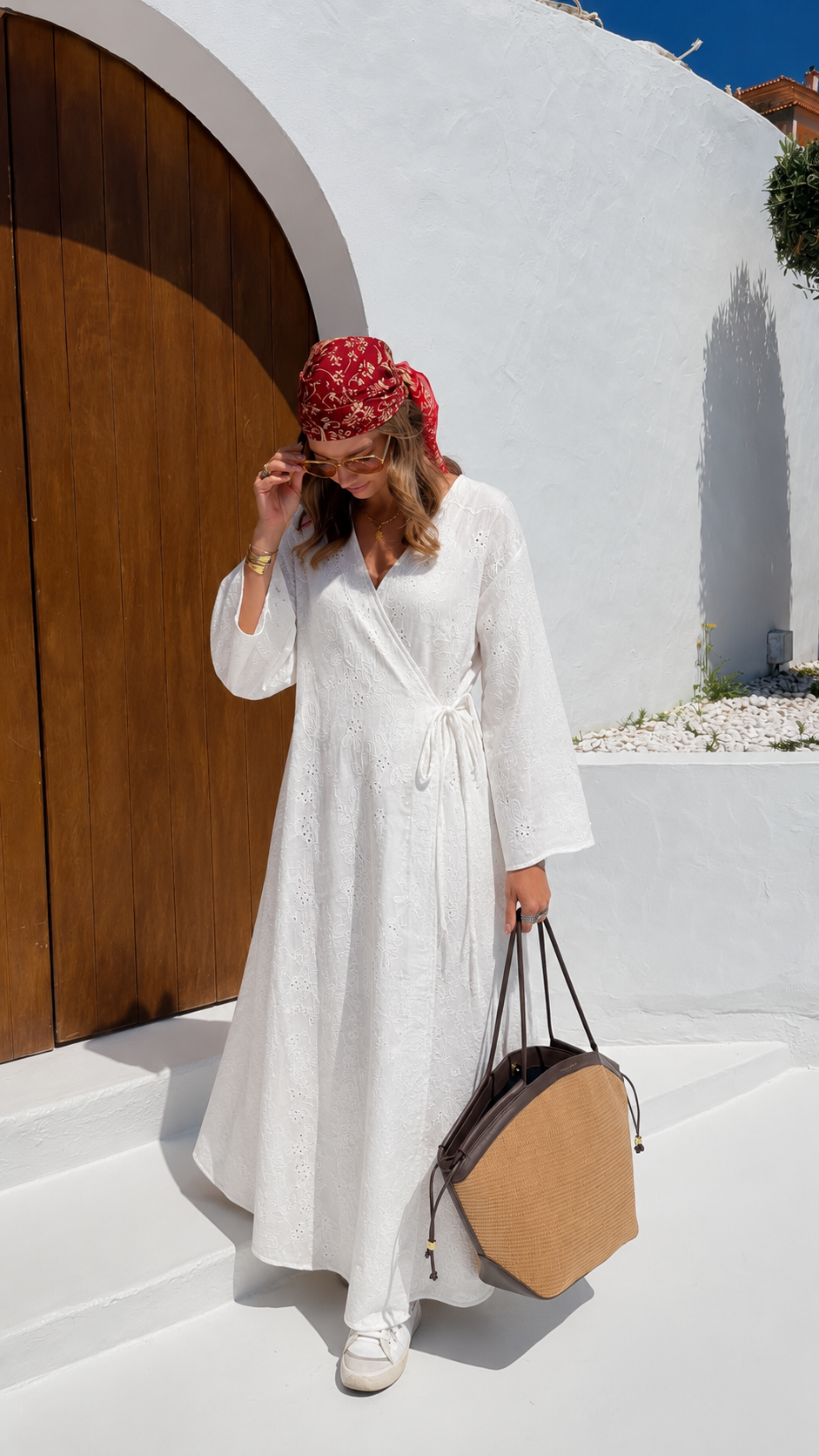 Ivory Wrap Dress